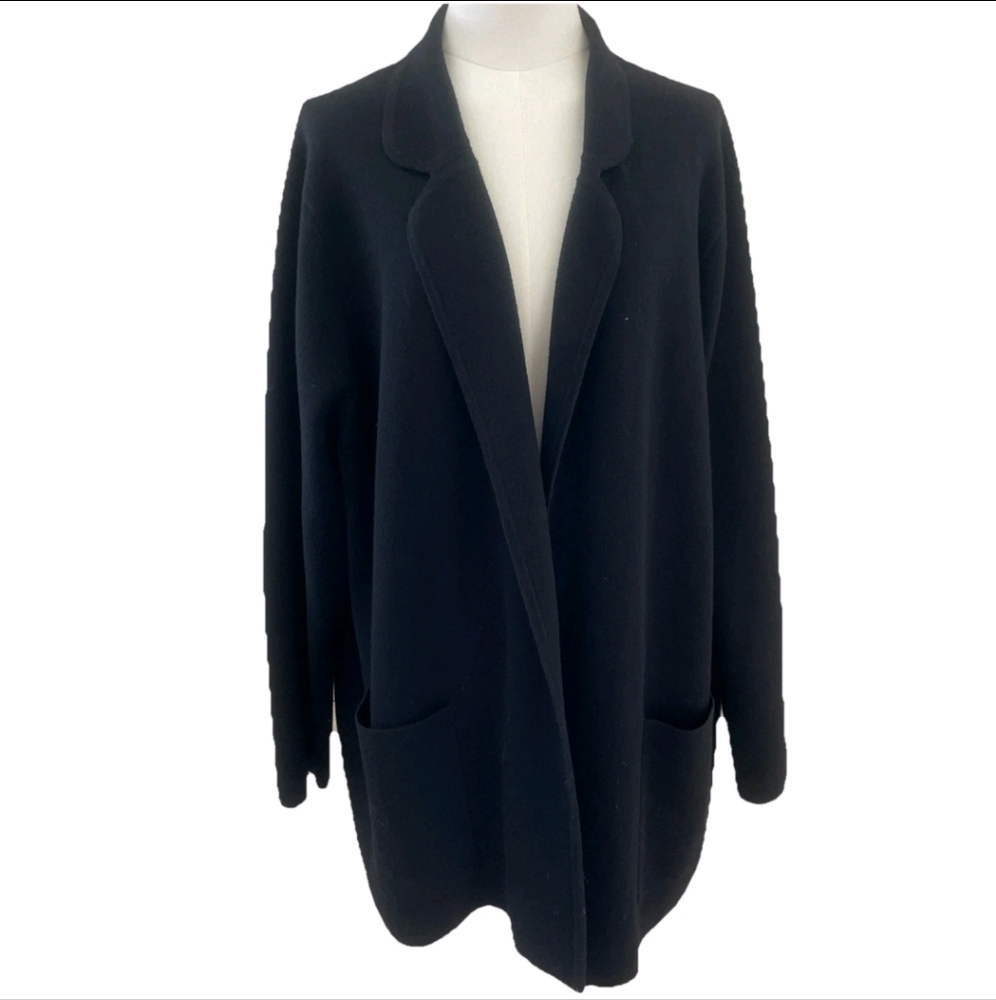 J Crew XXL Women's Black Sweater Blazer
